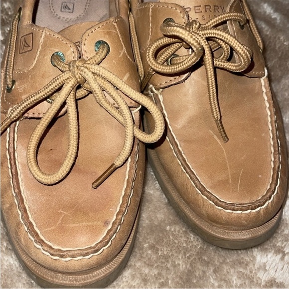 🥶😀🔥Sperry - Tan Boat Shoes - 9.5 - Picture 4 of 7